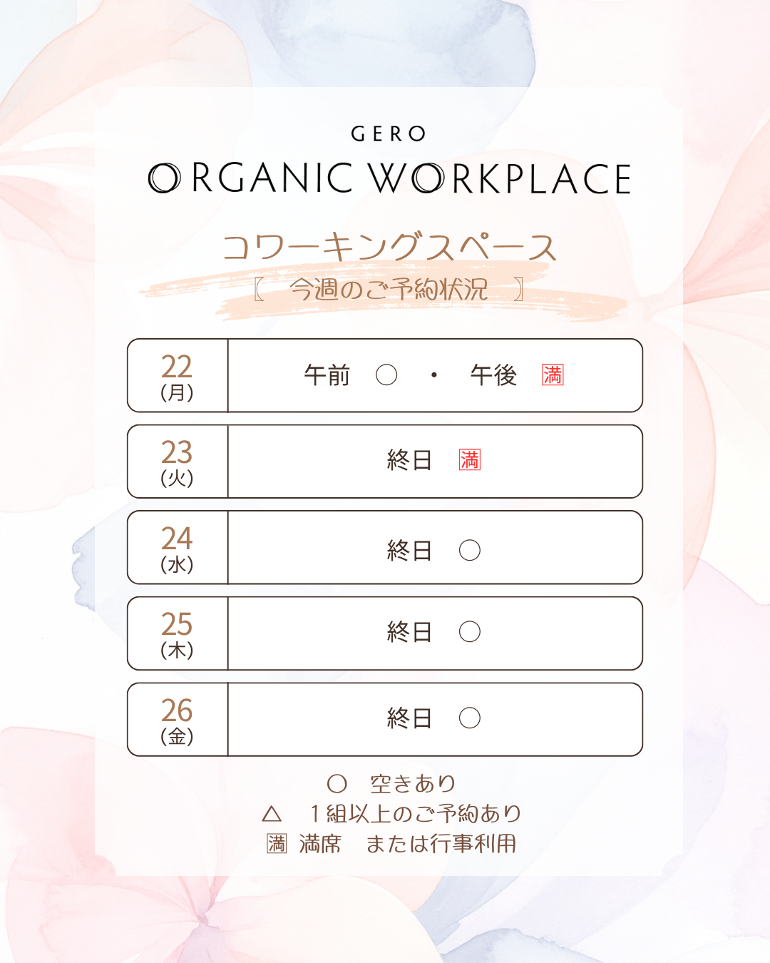 予約状況 (83)