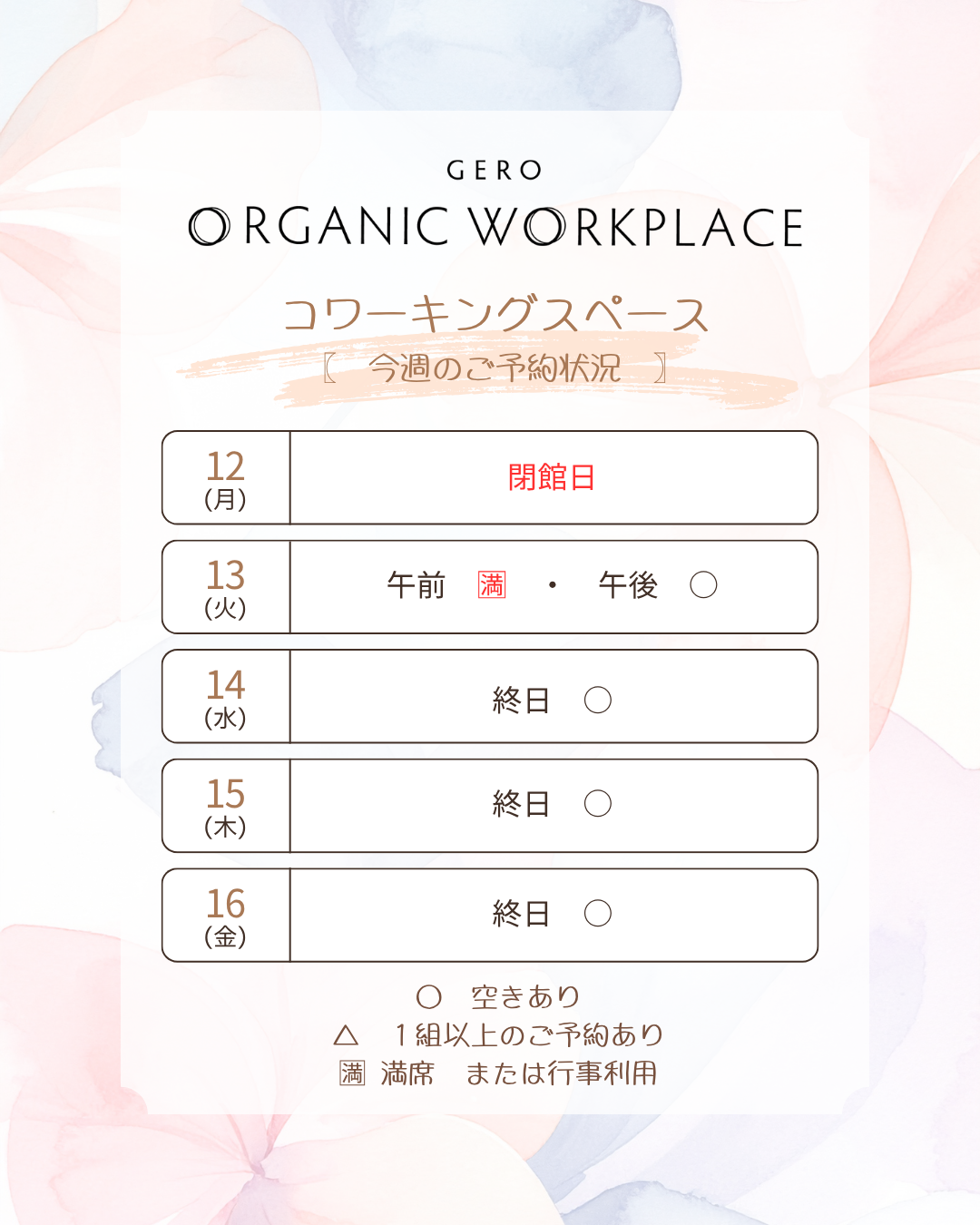 予約状況 (100)